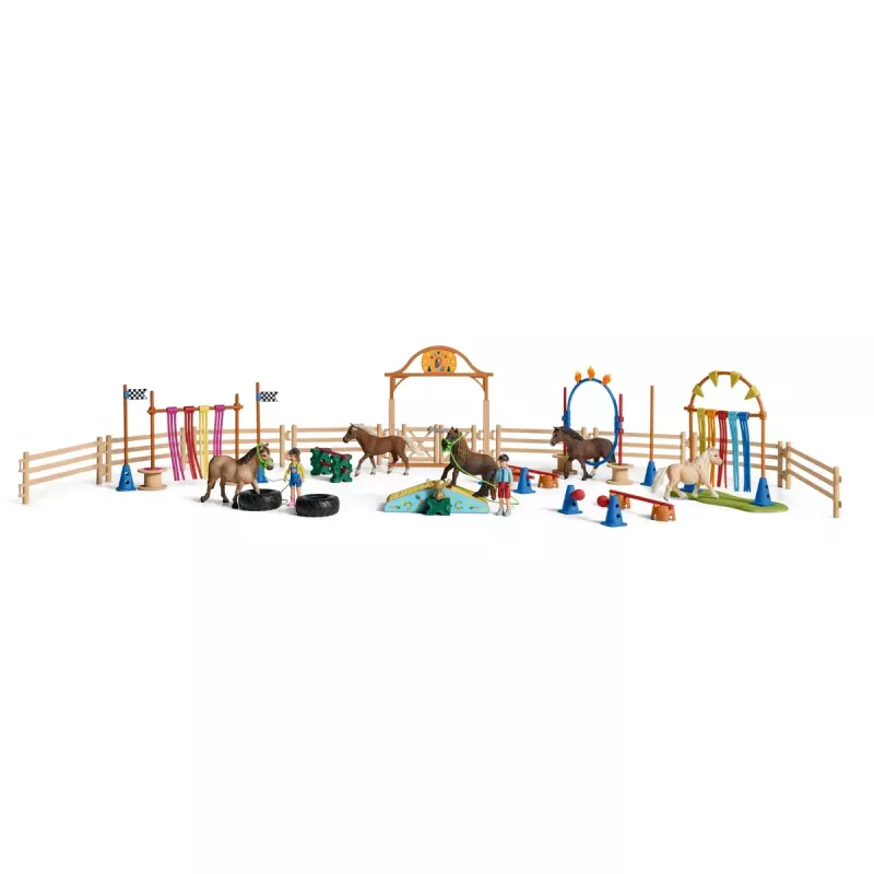Ponin ketteryysharjoittelu Schleich 42481 monivärinen muovi 3-8 vuotta