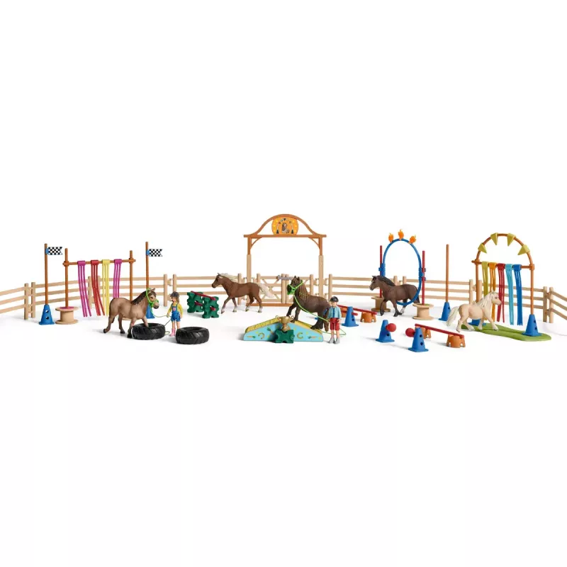 Ponin ketteryysharjoittelu Schleich 42481 monivärinen muovi 3-8 vuotta