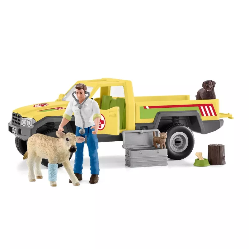 Eläinlääkärikäynti maatilalla Schleich FARM WORLD 42503