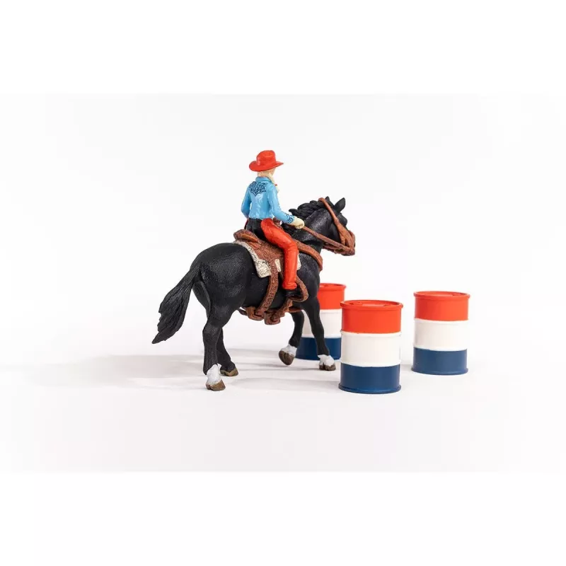 schleich Cowgirl Barrel Racing Fun, 3 vuotta, monivärinen
