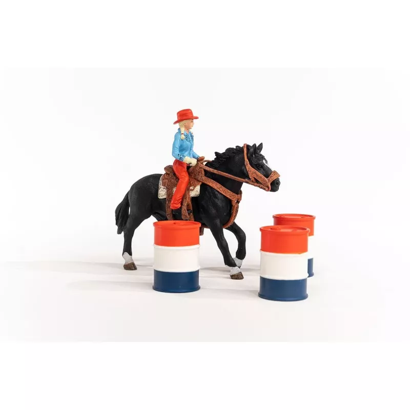 schleich Cowgirl Barrel Racing Fun, 3 vuotta, monivärinen