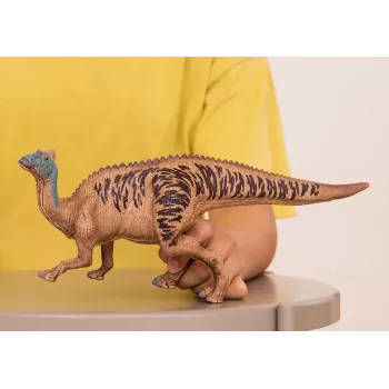 schleich Dinosaurus Edmontosaurus, 4 vuotta, Maan valloitus, dinosaurukset ja tulivuori, musta, ruskea, vihreä, muovi