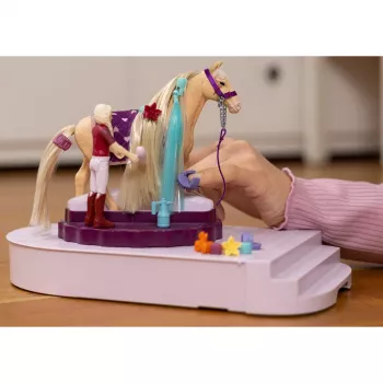 schleich HORSE CLUB Sofian Beauties hevosten hoitoasema, harjaskarva, hevoset, 3 vuotta, monivärinen