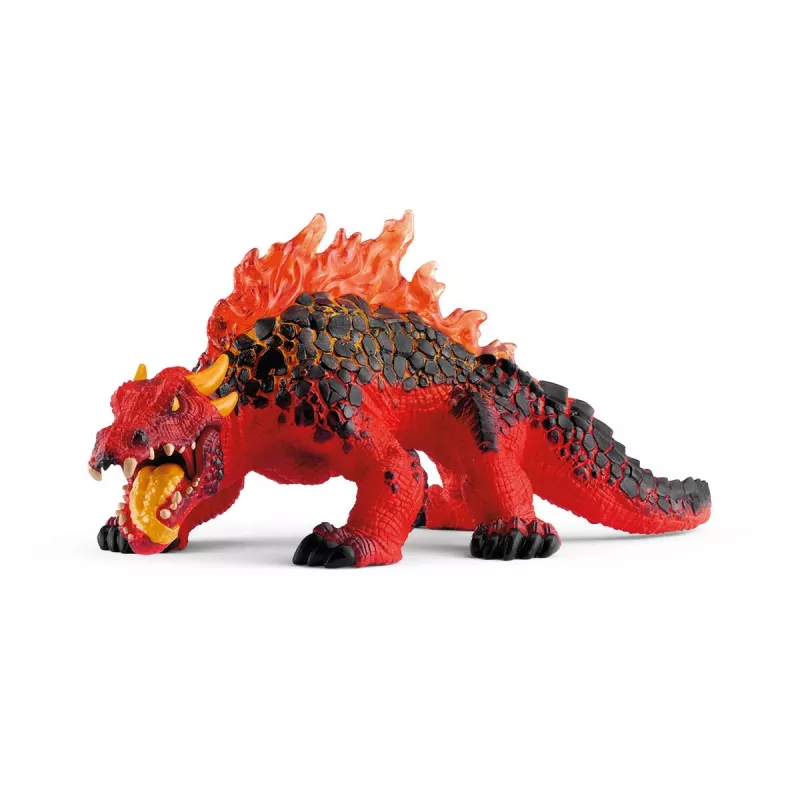 schleich ELDRADOR CREATURES Magma-lisko, 7 vuotta, laavamaailma, hirviöt ja lohikäärmeet, musta, punainen, muovi