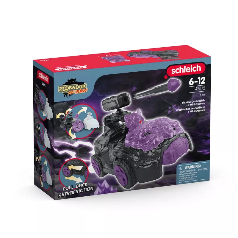 Schleich Shadow CrashMobile mini-olennon kanssa musta violetti 42672