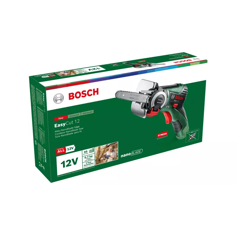 Bosch EasyCut 12 akkukäyttöinen nanoBLADE-saha, solo (ilman akkua)