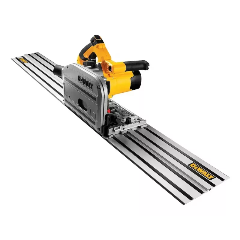 DeWALT DWS520KTR-QS upotussaha, setti, 1300 W, 165 mm, ohjainkiskolla, T STAK-Box VI, keltainen/musta