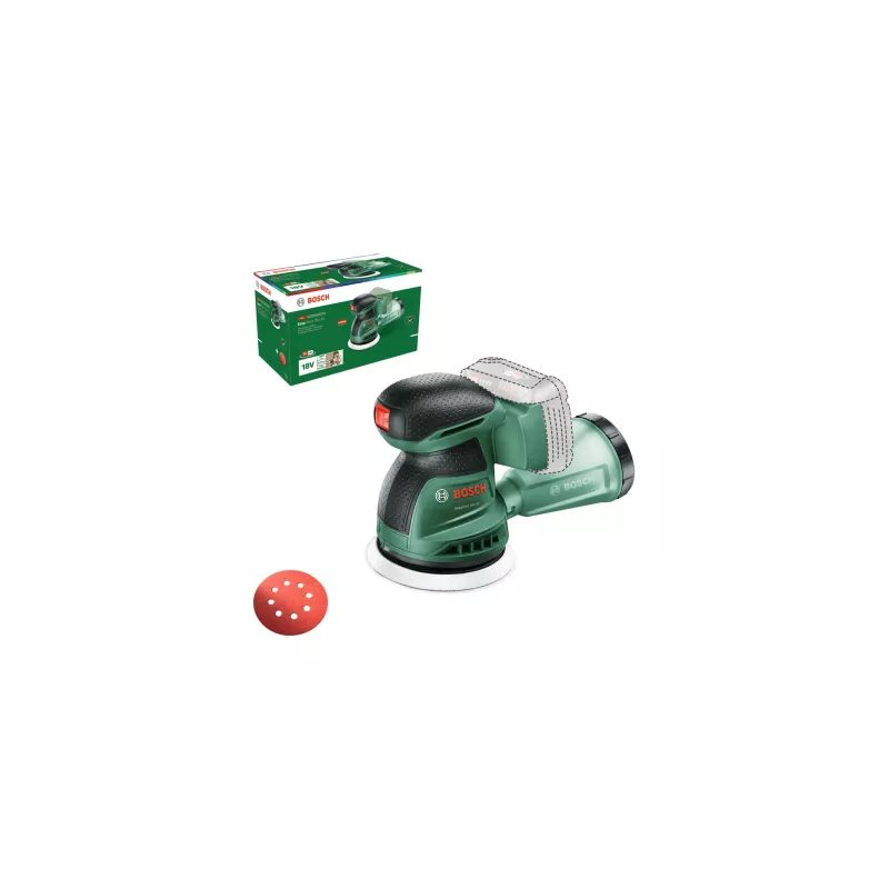 Bosch EasyOrbit 18V-10 (runko), epäkeskohiomakone, musta, vihreä, muovi, Saksa, 23000 kierr./min, 1 mm