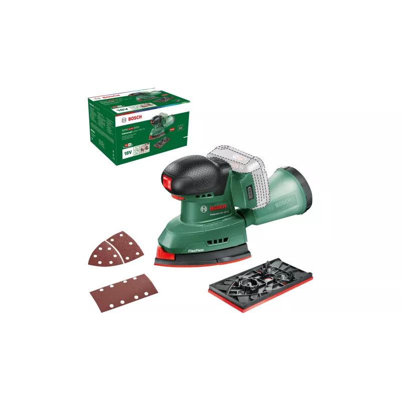 Bosch UniversalSander 18V-10 epäkeskohiomakone 22000 OPM musta, vihreä