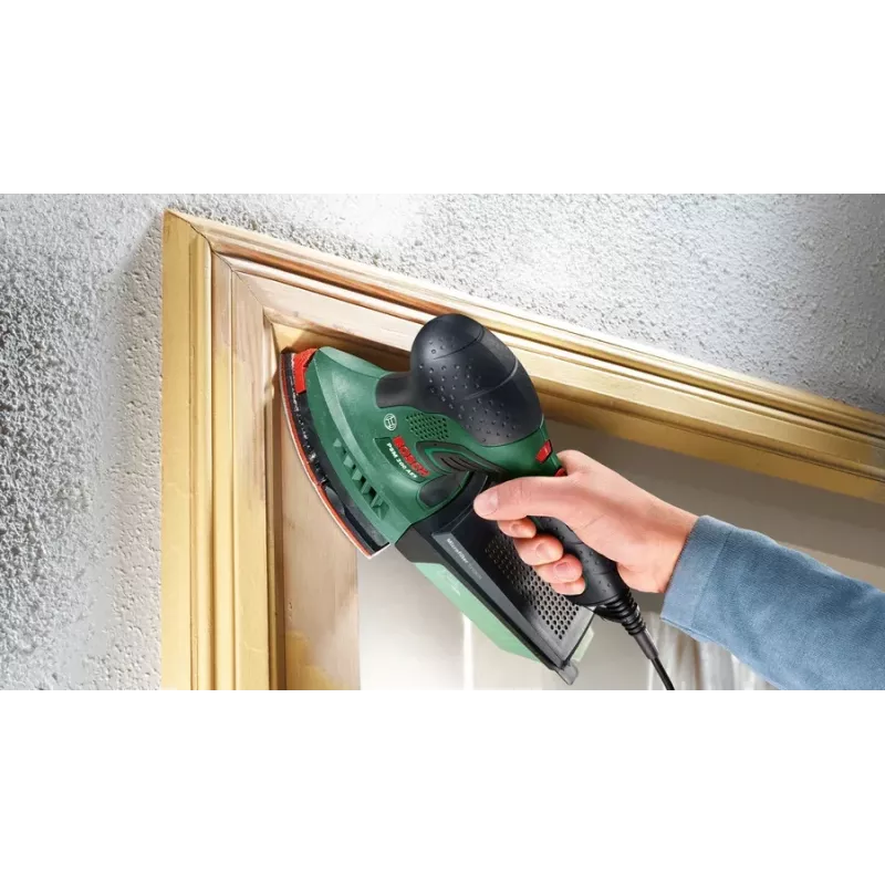 Bosch PSM 200 AES 06033B6002 multihiomakone, 200 W, 29-osainen lisätarvikesarja, SystemBox, vihreä/musta