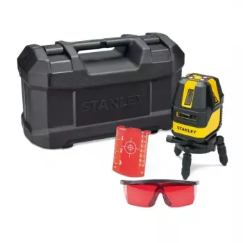 STANLEY Multi-Line STHT77514-1 laservaaitustyökalu — punainen laser, 4 pysty- ja 1 vaakaviiva