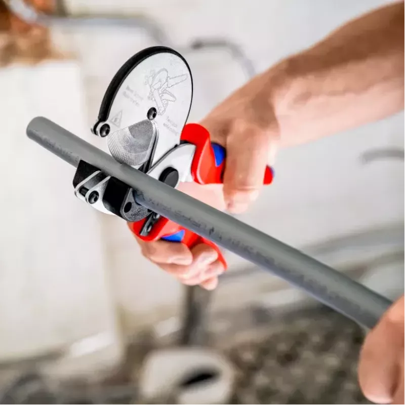 Knipex 90 25 25 putkileikkuri komposiitti- ja muoviputkille