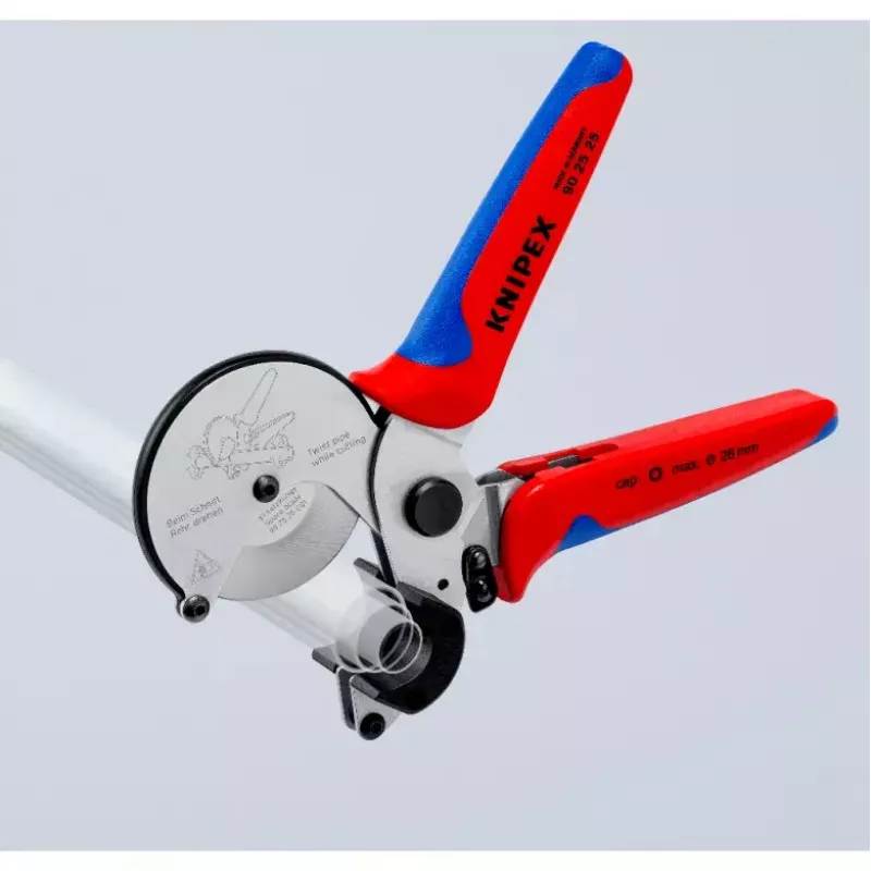 Knipex 90 25 25 putkileikkuri komposiitti- ja muoviputkille