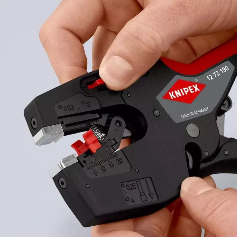 Knipex 12 72 190 pihti teräs muovikahva musta punainen 190 mm