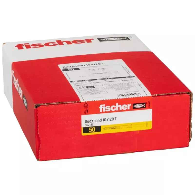 Laajennustulppa Fischer 562157 120 mm nailon 50 kpl