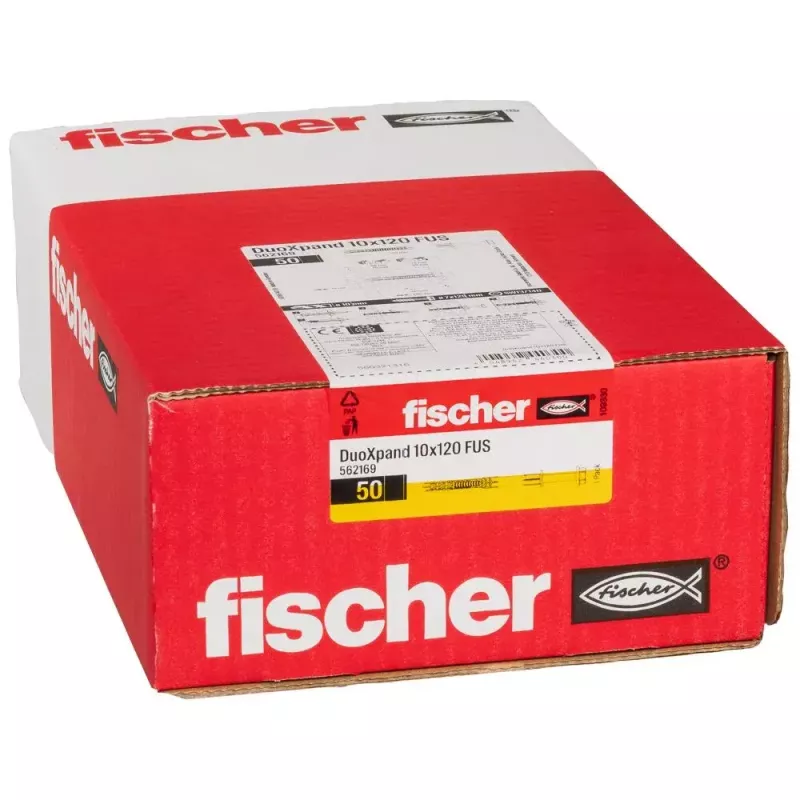 Laajennustulppa Fischer 562169 120 mm nailon 50 kpl