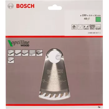 Bosch Optiline Wood -pyörösahanterät, puu, 19 cm, Bosch, 340 g, 1 kpl