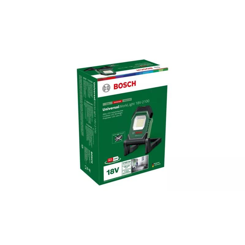 Bosch UniversalWorkLight 18V-2100 musta, vihreä