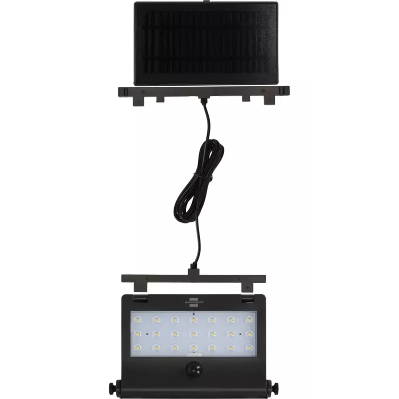 Brennenstuhl SOL 1000 Pad 1173740003 aurinkokäyttöinen LED-seinävalonheitin, 2,1 W, musta