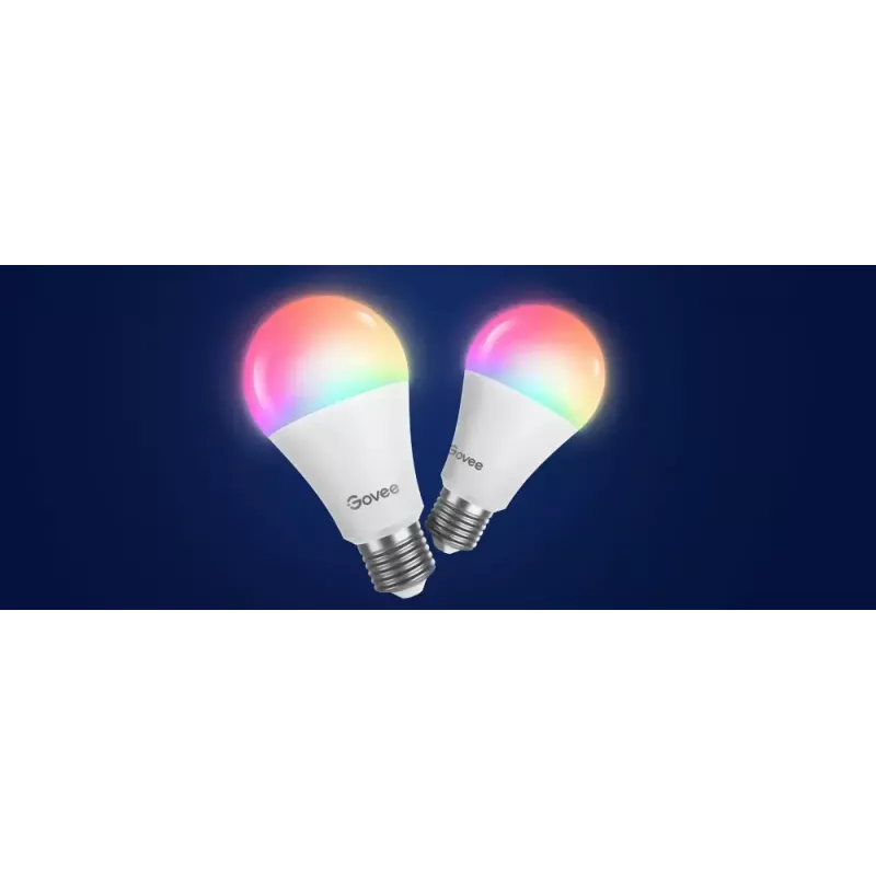 Govee äly-WiFi&BLE-lamppu 800 lm — E27, 9 W, Wi‑Fi/Bluetooth, valkoinen