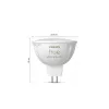 Philips Hue White and Colour Ambiance MR16 LED-lamppu, GU5.3, 12 V, 6,3 W, 400 lm, himmennettävä