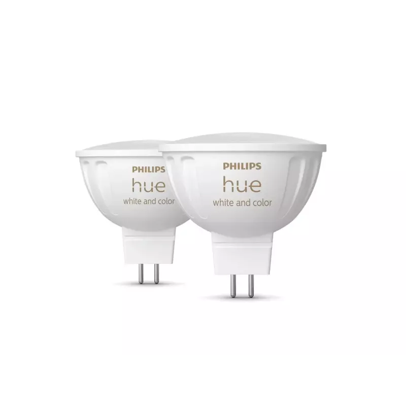 Philips Hue White & Color Ambiance MR16 GU5.3 älylamppu, 6,3 W, 2 kpl
