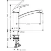 Hansgrohe Focus M41 yksivipuinen keittiöhana 160, 1jet, kromi