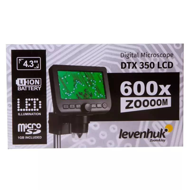 Digitaalimikroskooppi Levenhuk DTX 350 LCD 600-kertainen suurennus