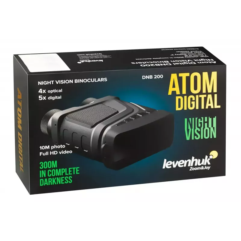 Pimeänäkökiikari Levenhuk Atom DNB200 — 2-kertainen suurennus, 200 m havaintoetäisyys