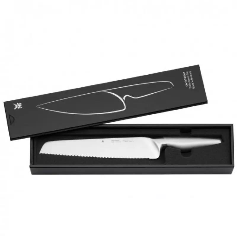 WMF Chef's Edition 1.882.026.032 leipä- ja yleisveitsi, harjattu, 24 cm