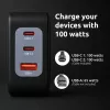 Virtalähde Intenso W100ACC+C520C 100W pikalaturi GaN musta