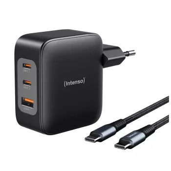 Virtalähde Intenso W100ACC+C520C 100W pikalaturi GaN musta