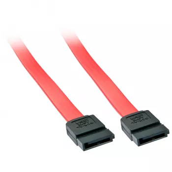 Lindy 0,2 m SATA-kaapeli, 0,2 m, SATA III, SATA 7-napainen, SATA 7-napainen, naaras/naaras, punainen