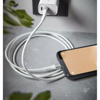 Intenso A315C 7901102 USB-A – USB-C -kaapeli, USB 2.0, 3 A, PD enintään 60 W, nailon, 1,5 m, valkoinen