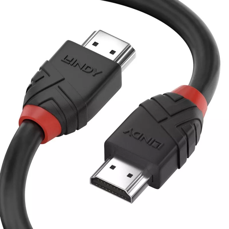 Lindy 0,5 m High Speed HDMI kaapeli, Black Line