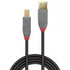 Lindy 0,5 m USB 3.2 Type-A–B kaapeli, 5 Gbit/s, Anthra Line