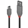 Lindy 5 m USB 2.0 Type-A–Mini-B kaapeli, Anthra Line