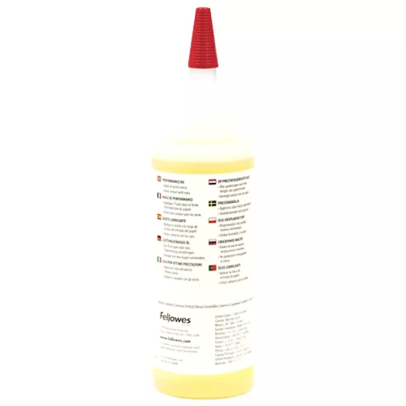 Fellowes 3608501 silppurin öljy, 120 ml, keltainen