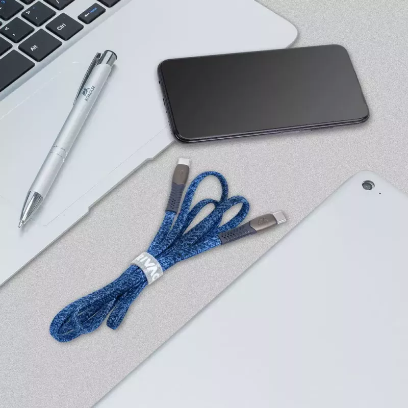 USB-kaapeli Rivacase PS6105 BL12 USB 2.0 1,2 m USB-C sininen