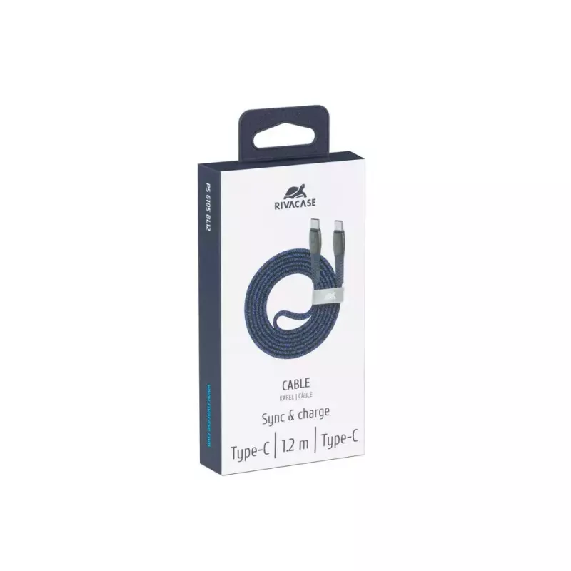 USB-kaapeli Rivacase PS6105 BL12 USB 2.0 1,2 m USB-C sininen