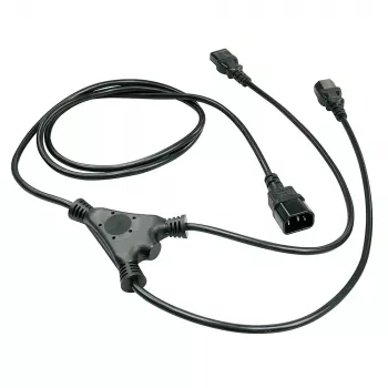 Lindy 1m IEC-jakokaapeli IEC C14 - 2 x IEC C13