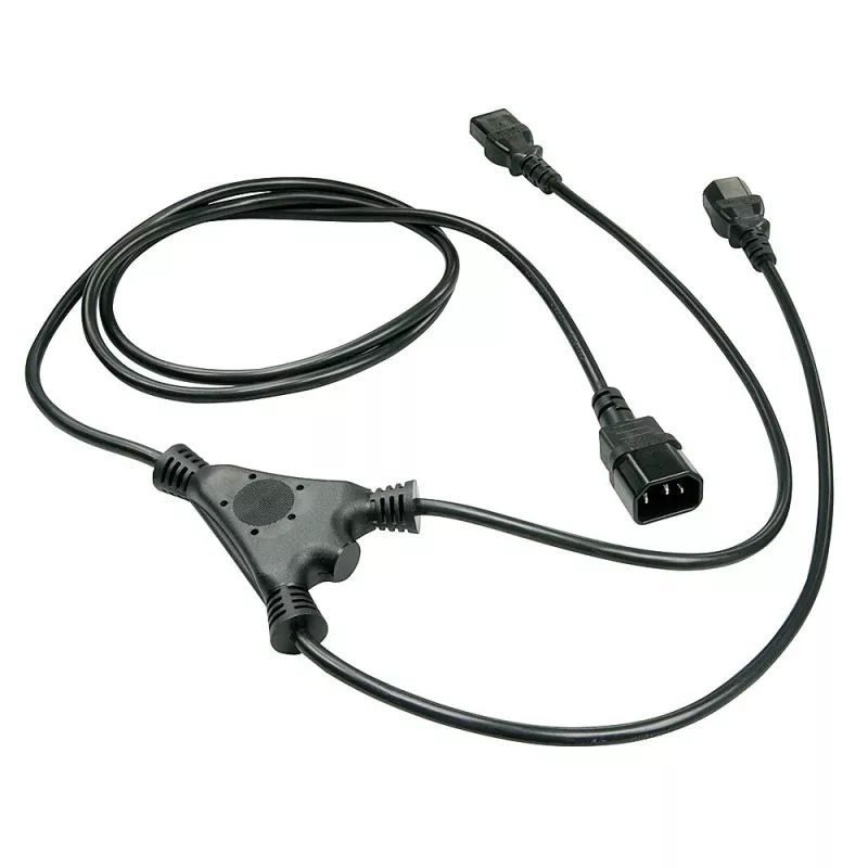 Lindy 1m IEC-jakokaapeli IEC C14 - 2 x IEC C13