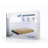 HDD-kotelo Gembird EE2-U3S-3-GL 2,5 tuuman SATA-kiintolevyille, yksi paikka, USB 3.0, kulta