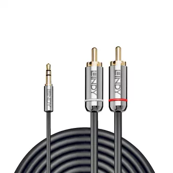 Lindy 0,5 m 3,5 mm:n liitäntä RCA-audiokaapeliin, Cromo Line