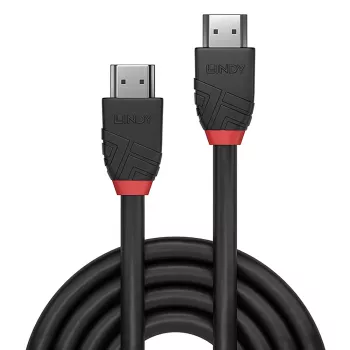Lindy 5 m High Speed HDMI -kaapeli, Black Line