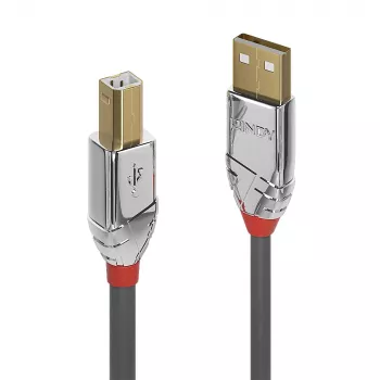 Lindy 3 m USB 2.0 Type-A–Type-B -kaapeli, Cromo Line