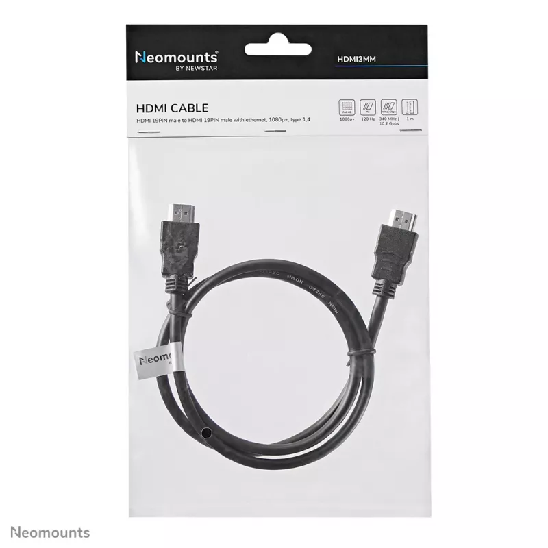 Neomounts HDMI3MM High Speed HDMI 1.3 -kaapeli, HDMI-uros – HDMI-uros, 1 m