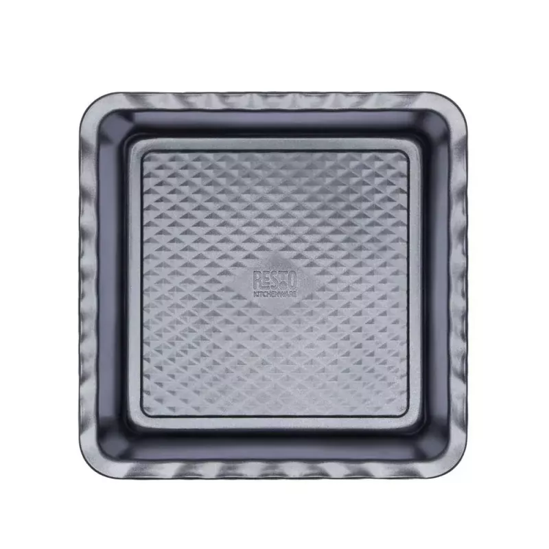 Lasagne-vuoka Resto Kitchenware 96115 suorakaiteen muotoinen hiiliteräs 255x255x50 mm