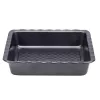 Lasagne-vuoka Resto Kitchenware 96115 suorakaiteen muotoinen hiiliteräs 255x255x50 mm