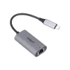 USB 3.0 Type-C - RJ45 -sovitin DAHUA TC31 — 1000 Mbit/s, USB-virralla toimiva, harmaa